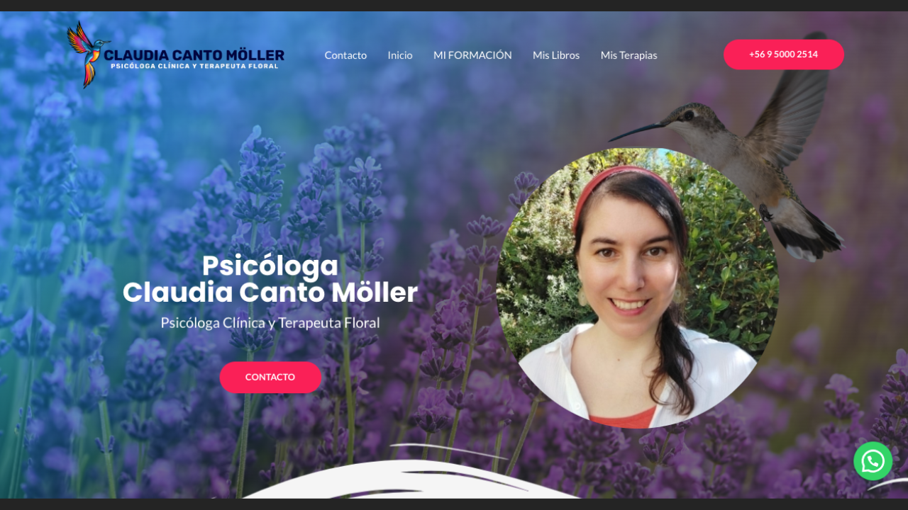 Diseño Web para Psicóloga Claudia Canto Möller