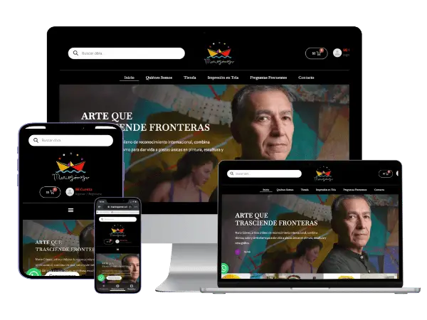 Diseño De Páginas Web Para Artistas - Agencia 2Motivos