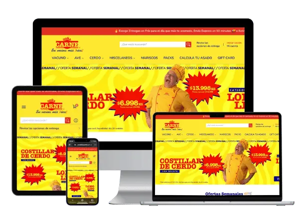 Diseño De Páginas Web Para Carnicerías - Agencia 2Motivos