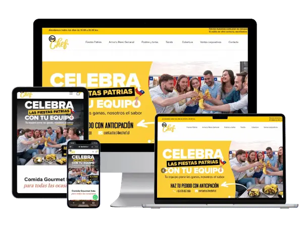 Diseño De Páginas Web Para Chef - Agencia 2Motivos