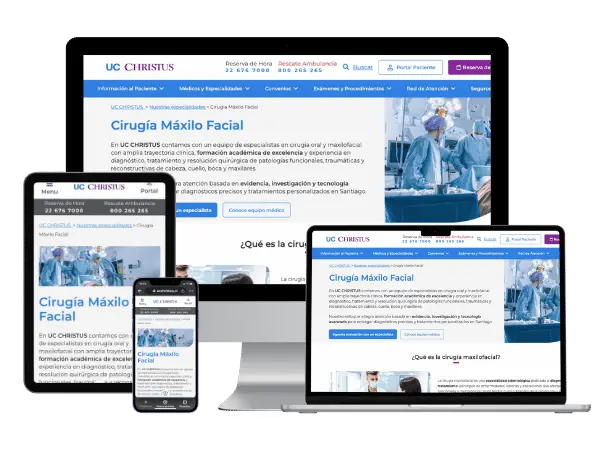 Diseño De Páginas Web Para Cirujano Maxilofacial - Agencia 2Motivos