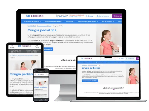Diseño De Páginas Web Para Cirujano Pediátrico - Agencia 2Motivos