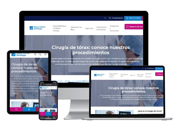 Diseño De Páginas Web Para Cirujano Torácico - Agencia 2Motivos