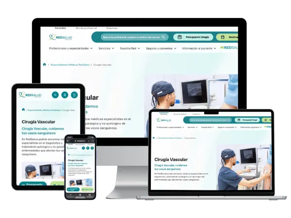 Diseño De Páginas Web Para Cirujano Vascular - Agencia 2Motivos
