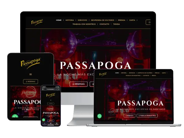 Diseño De Páginas Web Para Clubes Nocturnos - Agencia 2Motivos