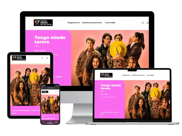 Diseño De Páginas Web Para Compañías De Teatro - Agencia 2Motivos