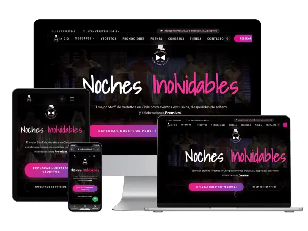 Diseño De Páginas Web Para Despedida de Solteras - Agencia 2Motivos