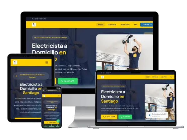 Diseño De Páginas Web Para Electricistas - Agencia 2Motivos