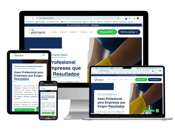 Diseño De Páginas Web Para Empresas De Aseo Y Limpieza - Agencia 2Motivos
