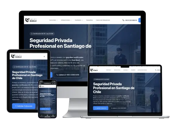 Diseño De Páginas Web Para Empresas De Seguridad Privada - Agencia 2Motivos