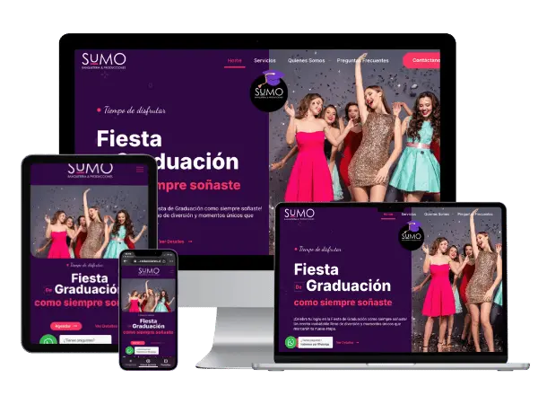Diseño De Páginas Web Para Empresas de Producción De Eventos - Agencia 2Motivos