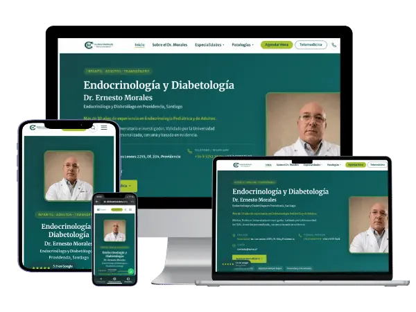 Diseño De Páginas Web Para Endocrinólogos - Agencia 2Motivos