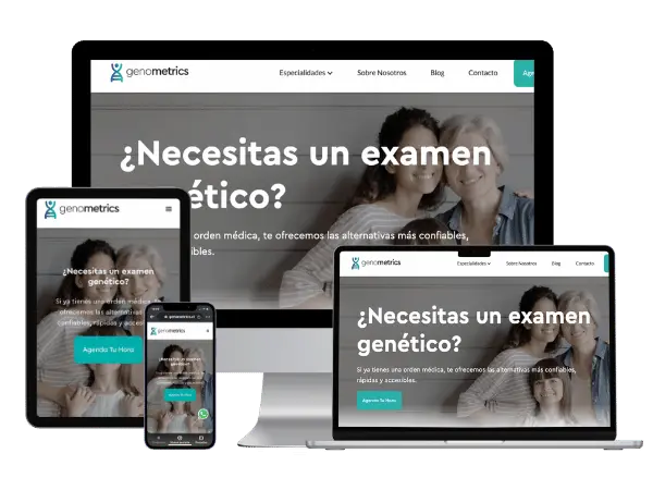 Diseño De Páginas Web Para Genetistas - Agencia 2Motivos