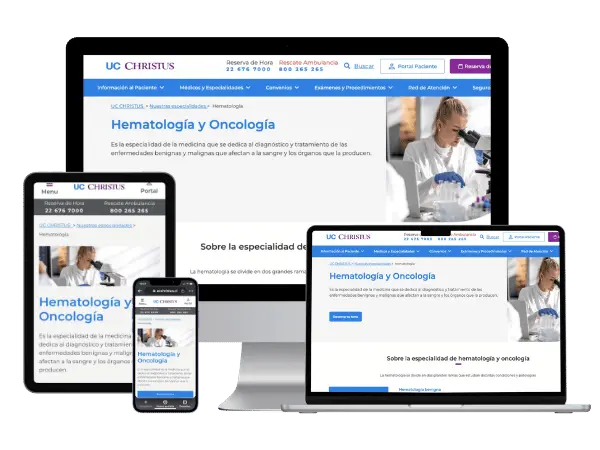 Diseño De Páginas Web Para Hematólogo - Agencia 2Motivos