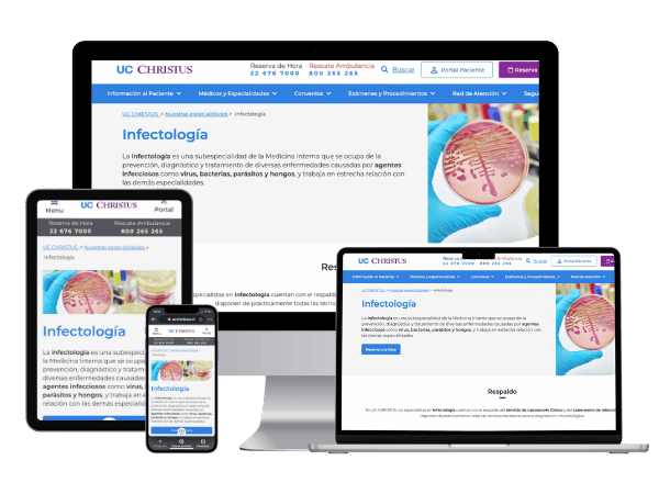 Diseño De Páginas Web Para Infectólogos - Agencia 2Motivos