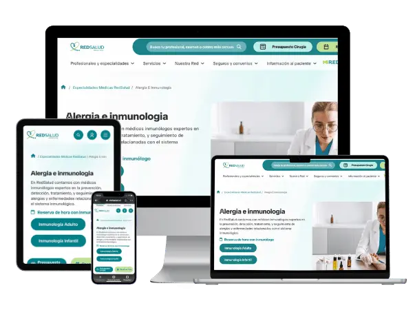 Diseño De Páginas Web Para Inmunólogo Alergólogos - Agencia 2Motivos