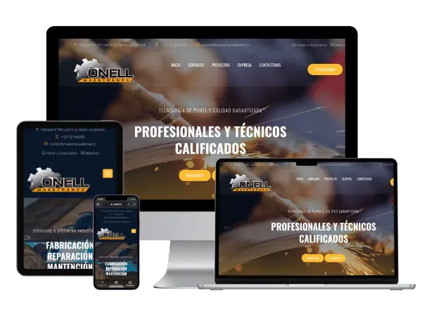 Diseño De Páginas Web Para Maestranzas - Agencia 2Motivos