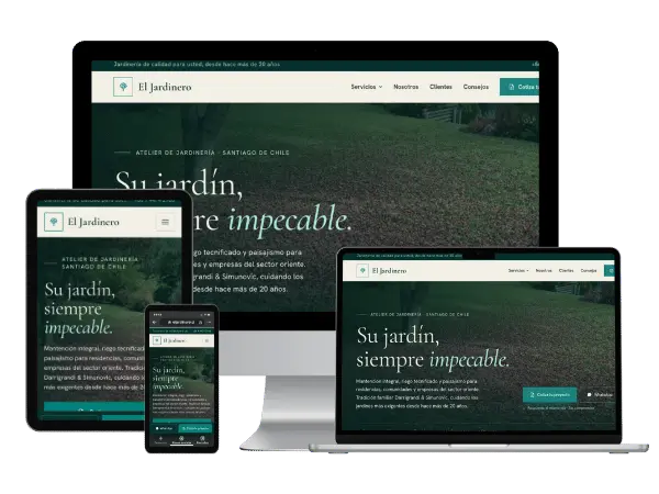 Diseño De Páginas Web Para Mantención De Jardines - Agencia 2Motivos
