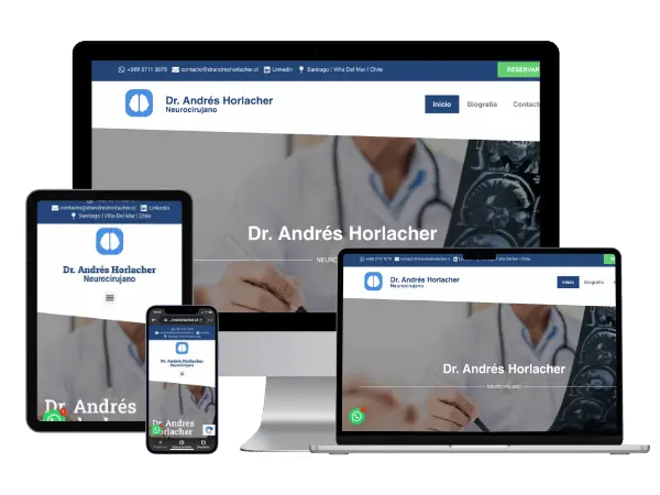 Diseño De Páginas Web Para Neurocirujanos - Agencia 2Motivos