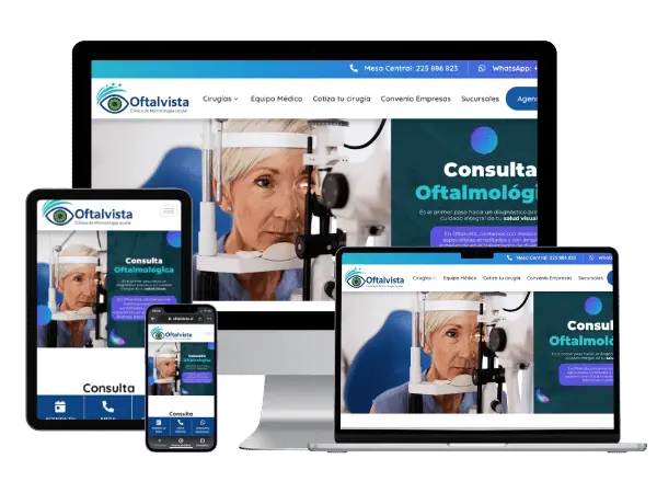Diseño De Páginas Web Para Oftalmólogos - Agencia 2Motivos