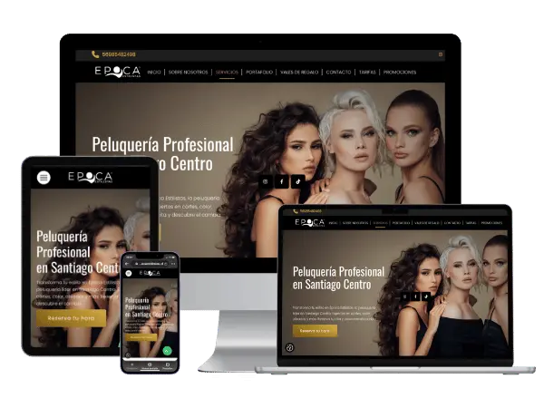 Diseño De Páginas Web Para Peluquería - Agencia 2Motivos