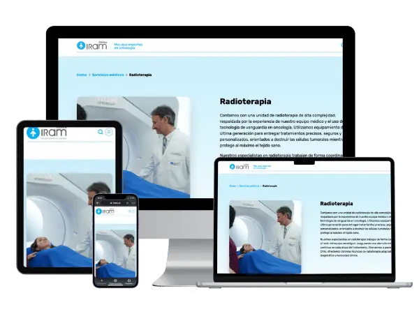 Diseño De Páginas Web Para Radioterapeutas - Agencia 2Motivos