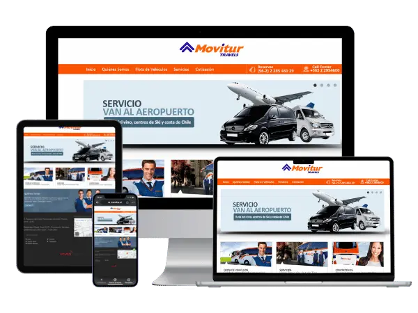 Diseño De Páginas Web Para Transfer - Agencia 2Motivos