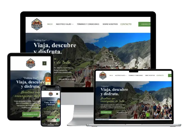Diseño De Páginas Web Para Trekking - Agencia 2Motivos